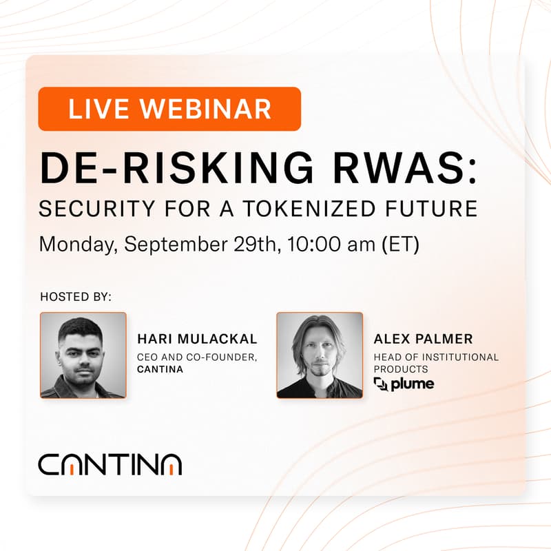 Cover Image for De-Risking RWAs: Security for a Tokenized Future