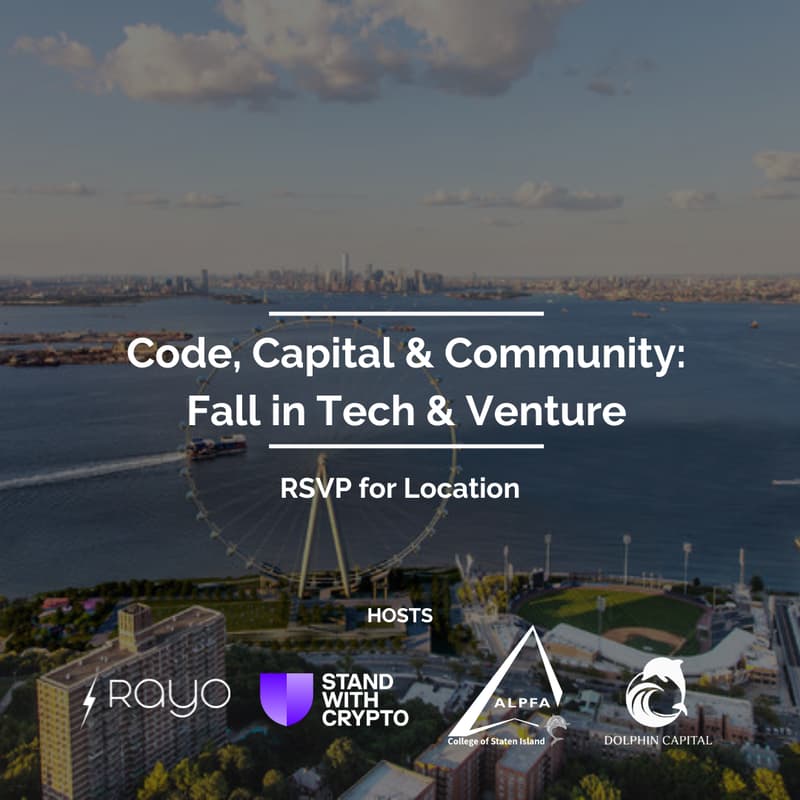 Cover Image for Code, Capital & Community: Fall in Tech & Venture (Staten Island)