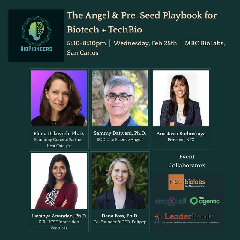 Cover Image for BioPioneers: The Angel & Pre-Seed Playbook for Biotech + TechBio
