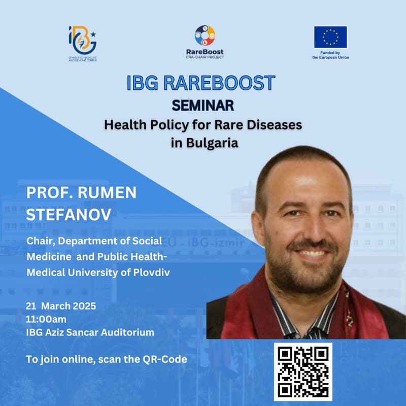 Cover Image for RareBoost External Seminar: Prof. Rumen Stefanov on 'Health Policy for Rare Diseases in Bulgaria'