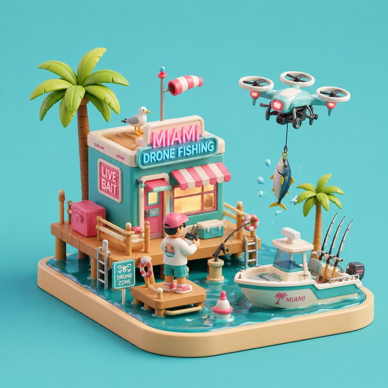 Cover Image for [Miami] Drone Fishing