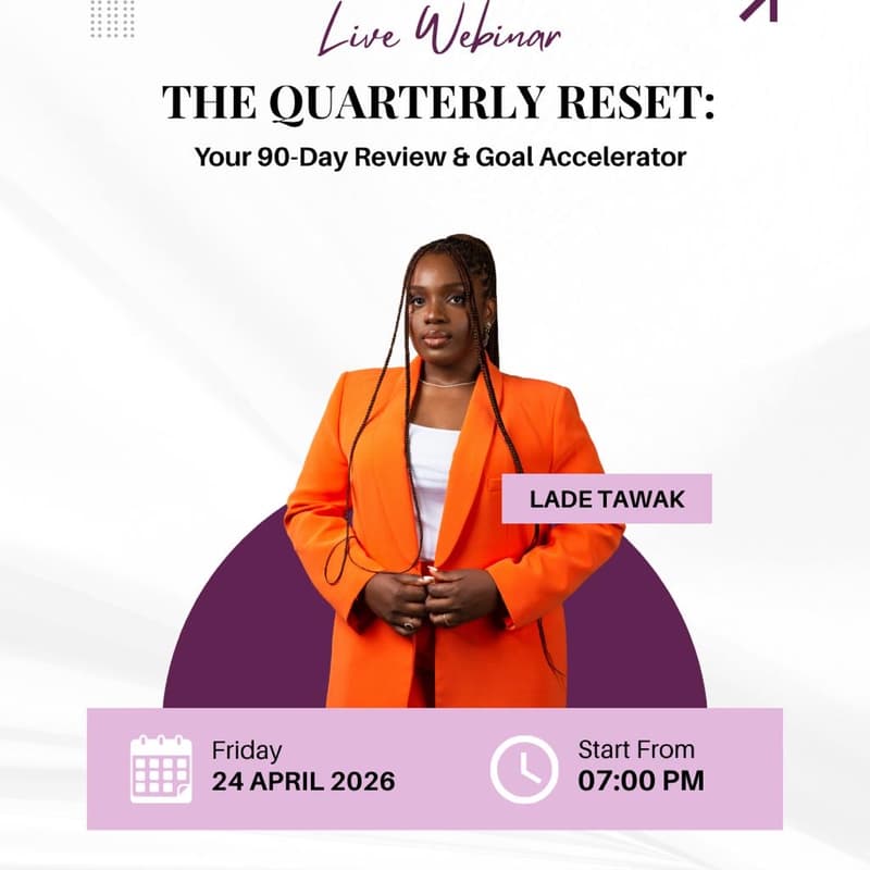 Cover Image for The Quarterly Reset: Your 90 Day Review & Goal Accelerator