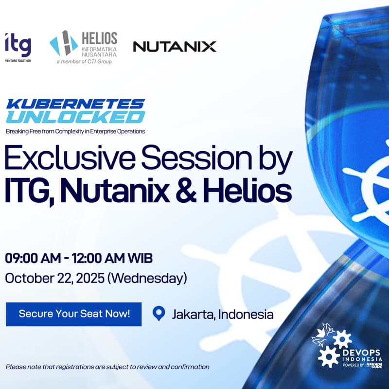 Cover Image for Meetup Collaboration: DevOps Indonesia x ITG and Nutanix