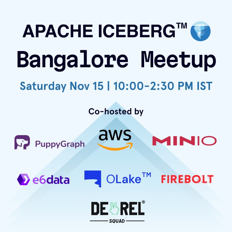 Cover Image for Apache Iceberg™ Meetup Bangalore