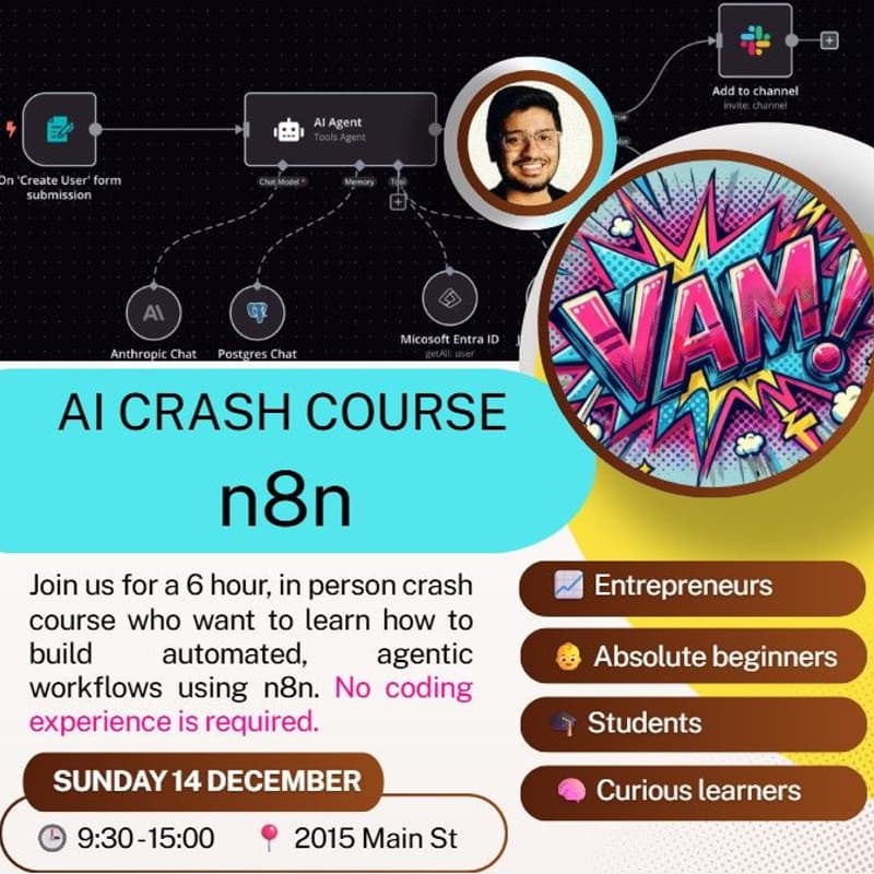 Cover Image for [In-Person] Agentic AI Crash Course with n8n