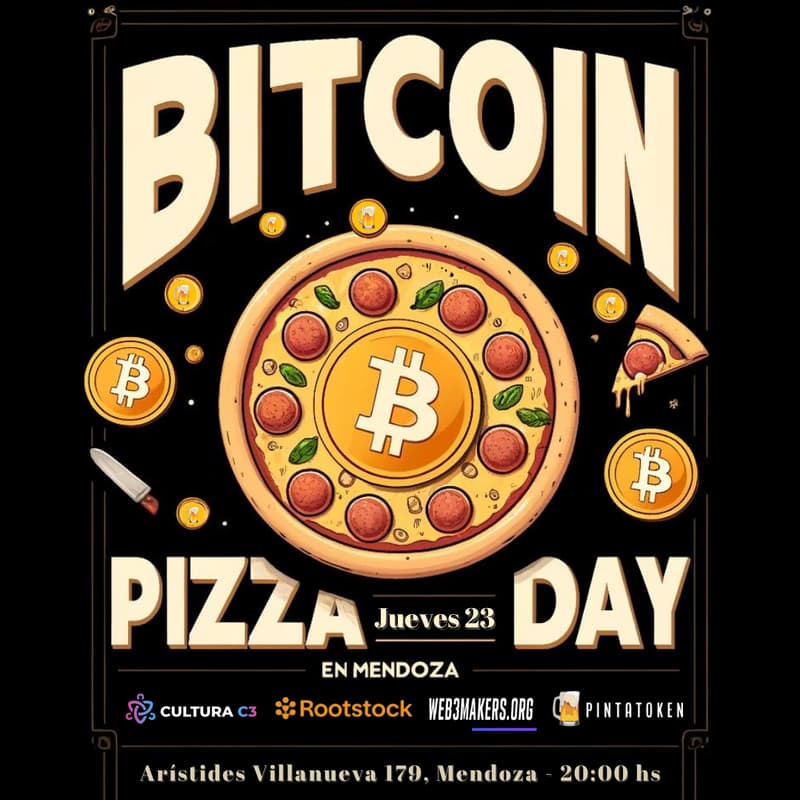 Cover Image for Bitcoin pizza day 🍕 Mendoza