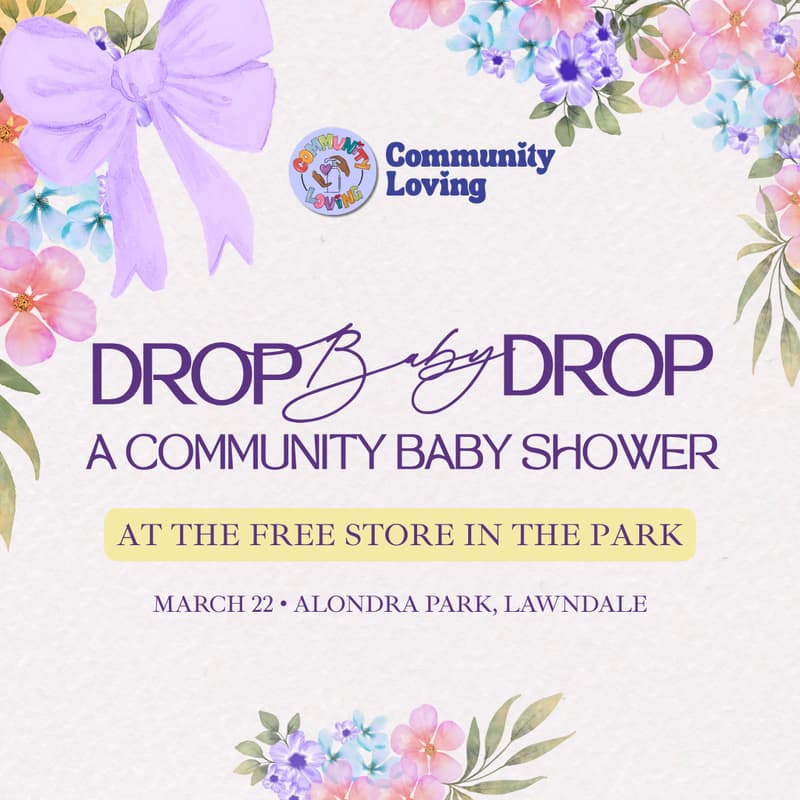 Cover Image for Drop Baby Drop: A Community Baby Shower at the Free Store in the Park 💜