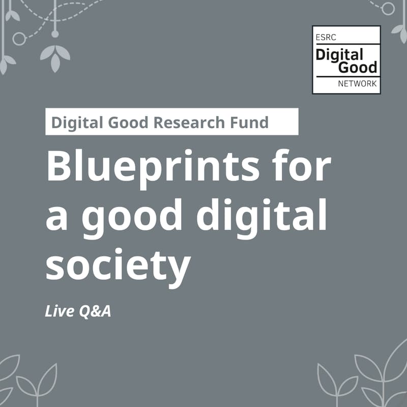 Cover Image for Blueprints for a good digital society: Live Q&A