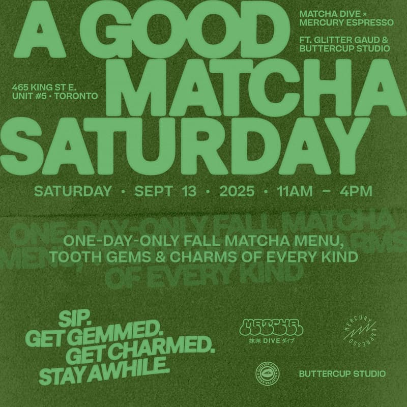 Cover Image for A Good Matcha Saturday with Matcha Dive × Mercury Espresso ft. Glitter Gaud & Buttercup Studio!
