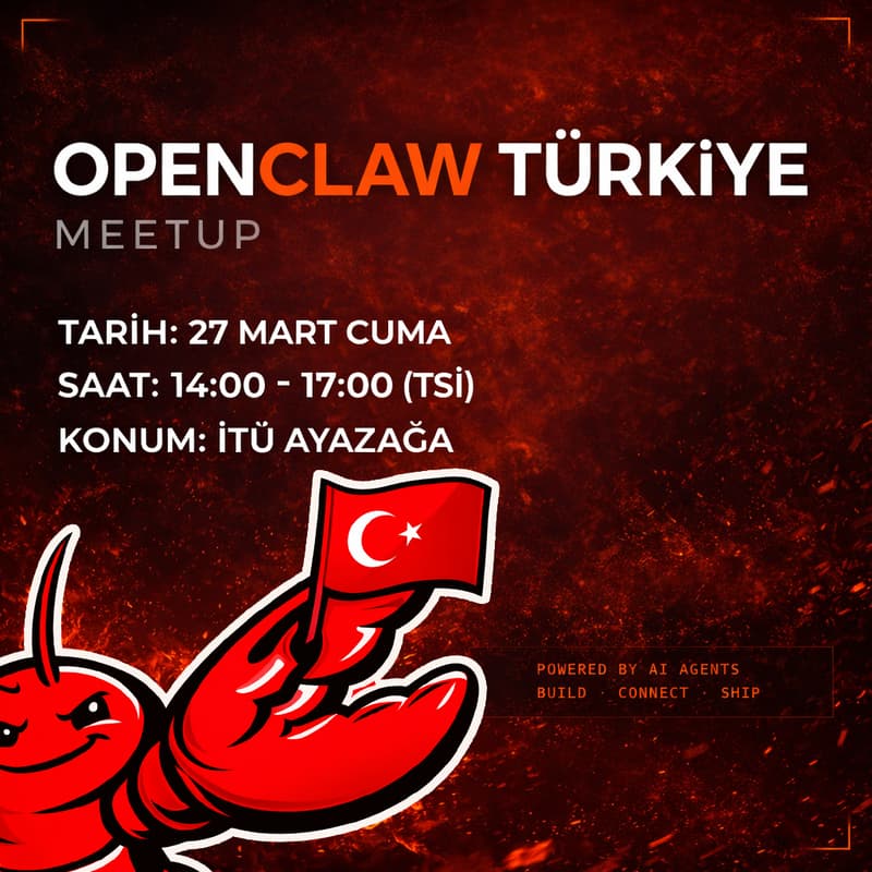 Cover Image for OpenClaw Meetup Istanbul 🦞