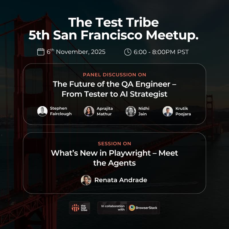 Cover Image for The Future of the QA Engineer & Playwright x AI Agents | In person Bay Area/SFO Meet