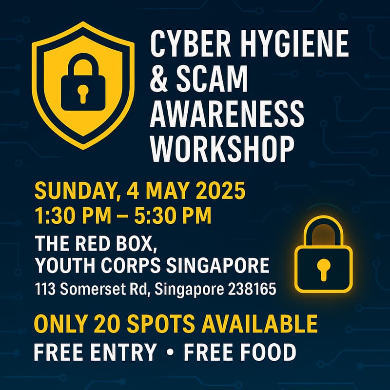 Cover Image for Cyber Hygiene & Scam Awareness Workshop in collaboration with ICP hub SG