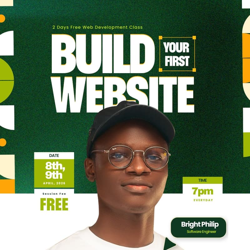 Cover Image for BUIL YOUR FIRST WEBSITE