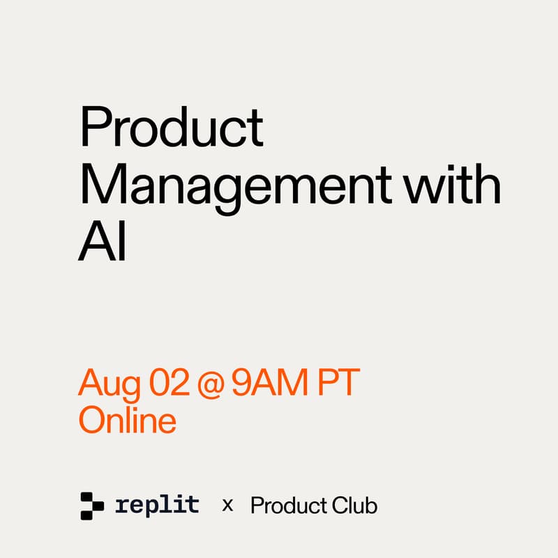 Cover Image for Product Club x Replit