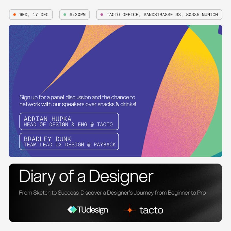 Cover Image for Diary of a Designer - Panel Discussion Tacto x TUdesign
