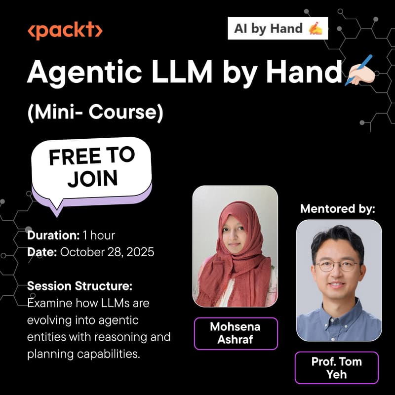 Cover Image for Agentic LLM by Hand ✍️ ( Mini Course)