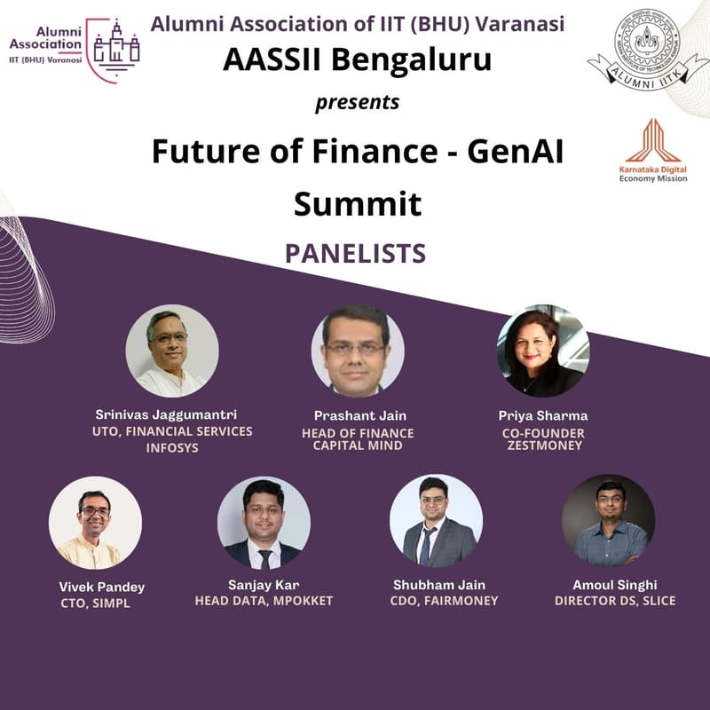 Cover Image for How GenAI is changing Finance | IIT (BHU) & IIT Kanpur Alumni Association | Open to All