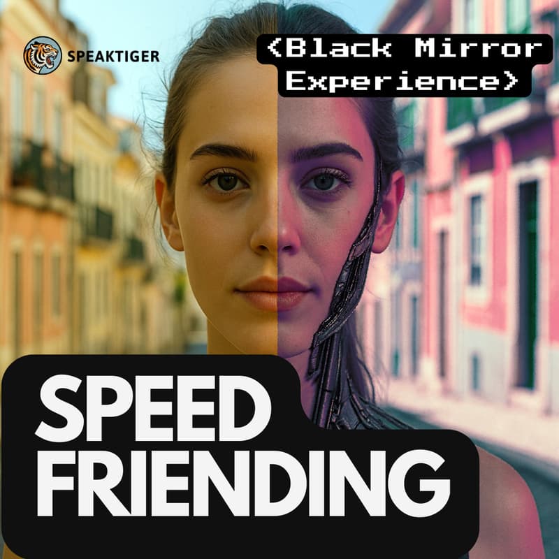 Cover Image for 🐯 SpeakTiger: Black Mirror Experience. Socialize, make new friends and have fun