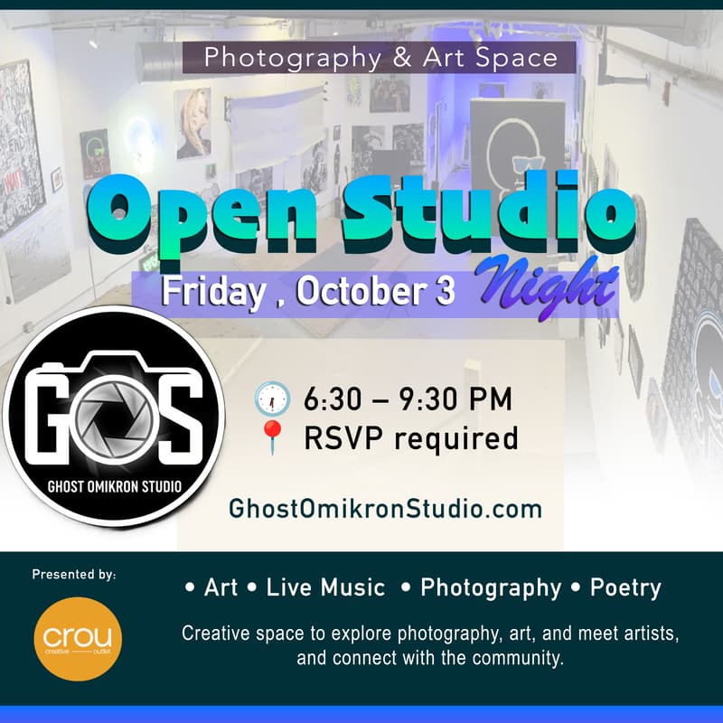 Cover Image for First Fridays Photo & Art Open Studio: Ghost Omikron Studio