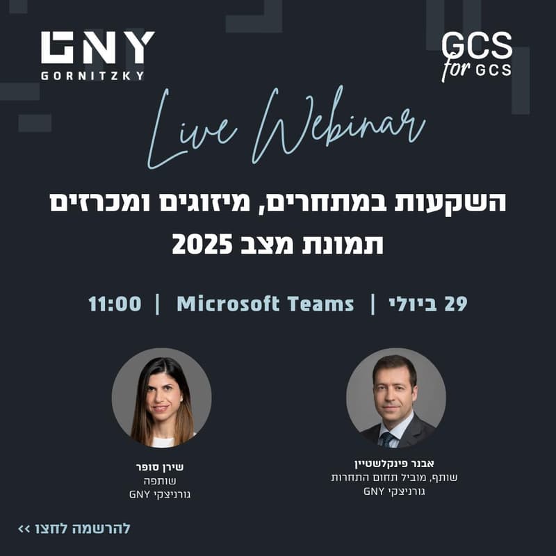 Cover Image for השקעות במתחרים, מיזוגים ומכרזים - תמונת מצב 2025