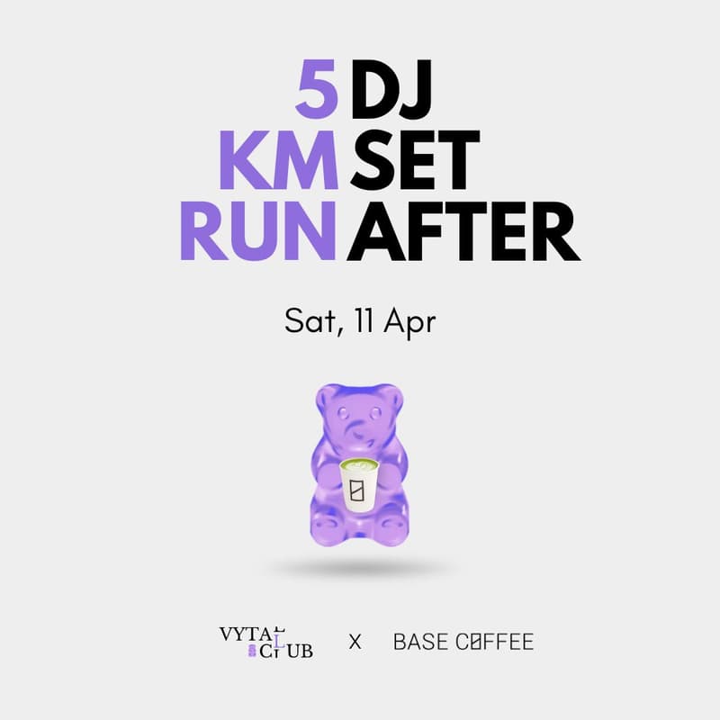 Cover Image for The Vytal Club | Run + Cargo Bike Dj Set @ Base Coffee