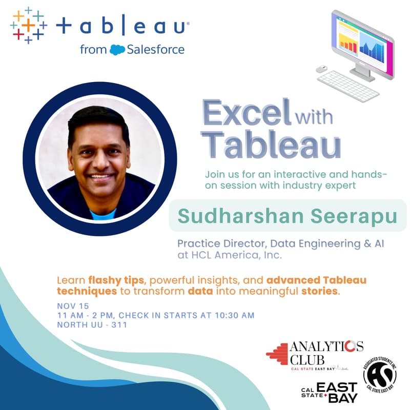 Cover Image for Excel with Tableau – Hands-On Data Visualization Workshop