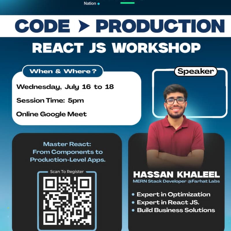 Cover Image for REACT JS WORKSHOP