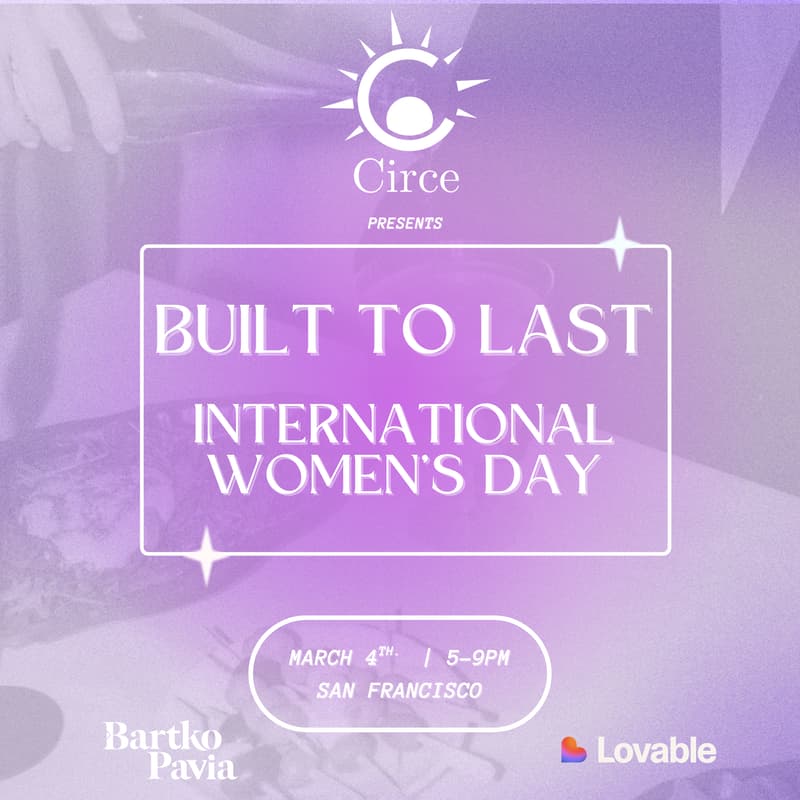 Cover Image for Circe Presents: Built to Last | an International Women's Day Party
