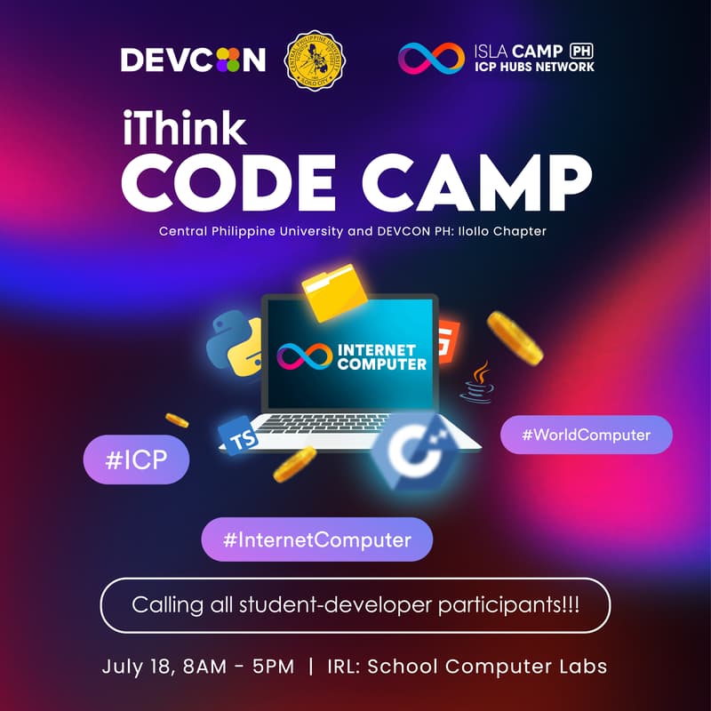 Cover Image for DEVCON PH iThink Code Camp: Iloilo Chapter