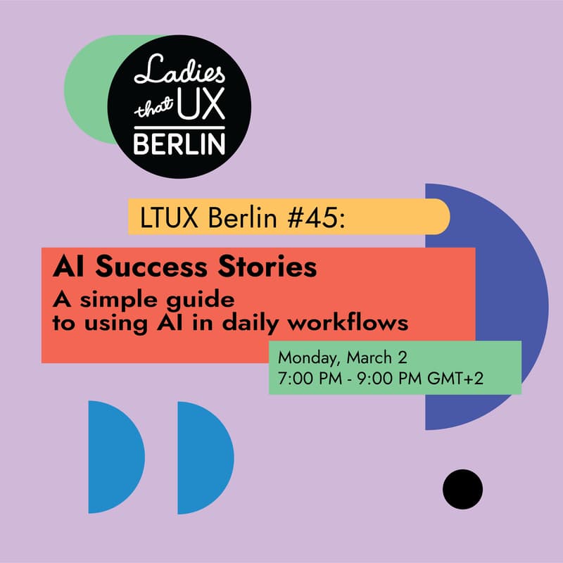 Cover Image for LTUX Berlin #45: AI Success Stories