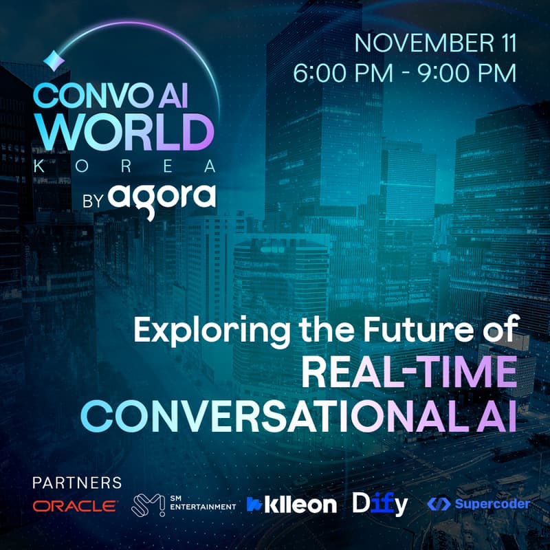 Cover Image for Convo AI World Korea – 실시간 대화형 AI의 미래를 탐구하다