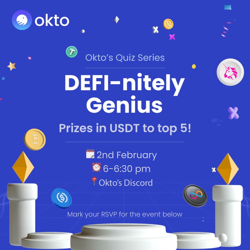 Cover Image for Okto’s Quiz Series: DEFI-nitely Genius