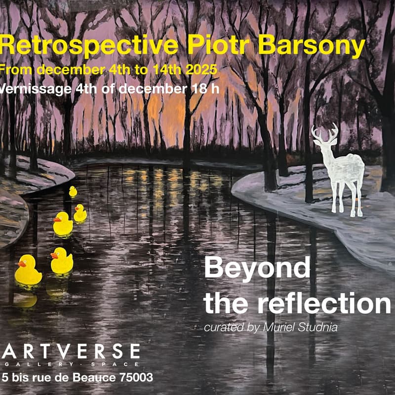 Cover Image for BEYOND THE REFLECTION : Piotr Barsony Solo Exhibition curated by Muriel Studnia