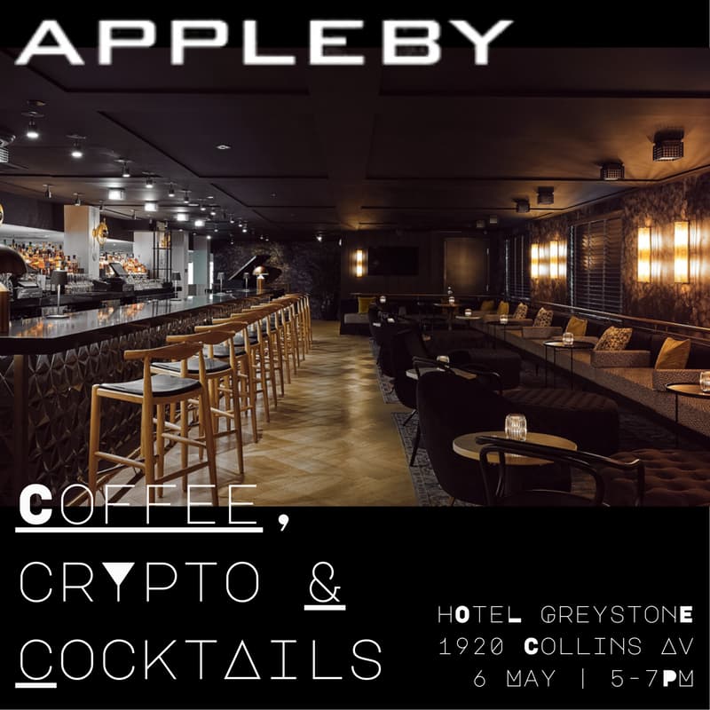 Cover Image for Coffee, cocktails and crypto chatter with Appleby @Hotel Greystone  ☕🍸🌴