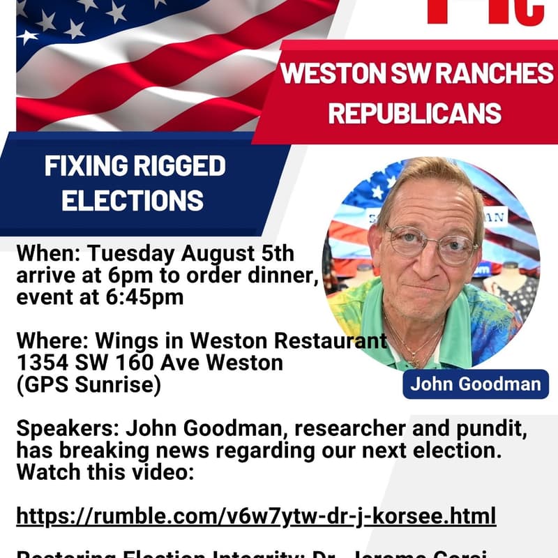 Cover Image for Weston sw Ranches Republican Club