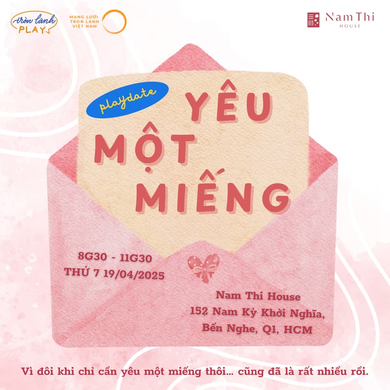 Cover Image for 💗 PLAYDATE: YÊU MỘT MIẾNG