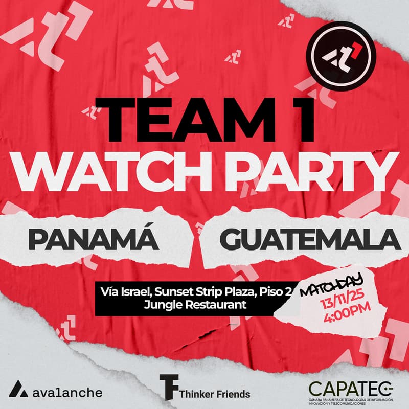Cover Image for World Cup Qualifier Watch Party & Fifa Collect Experience Panama vs Guatemala
