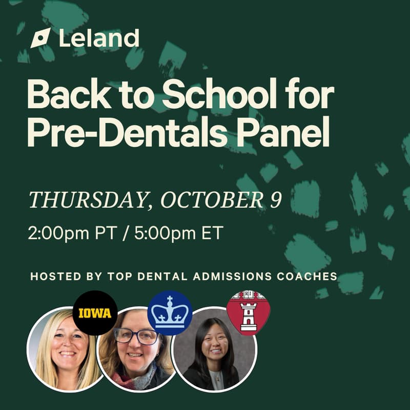 Cover Image for Back to School for Pre-Dentals Panel