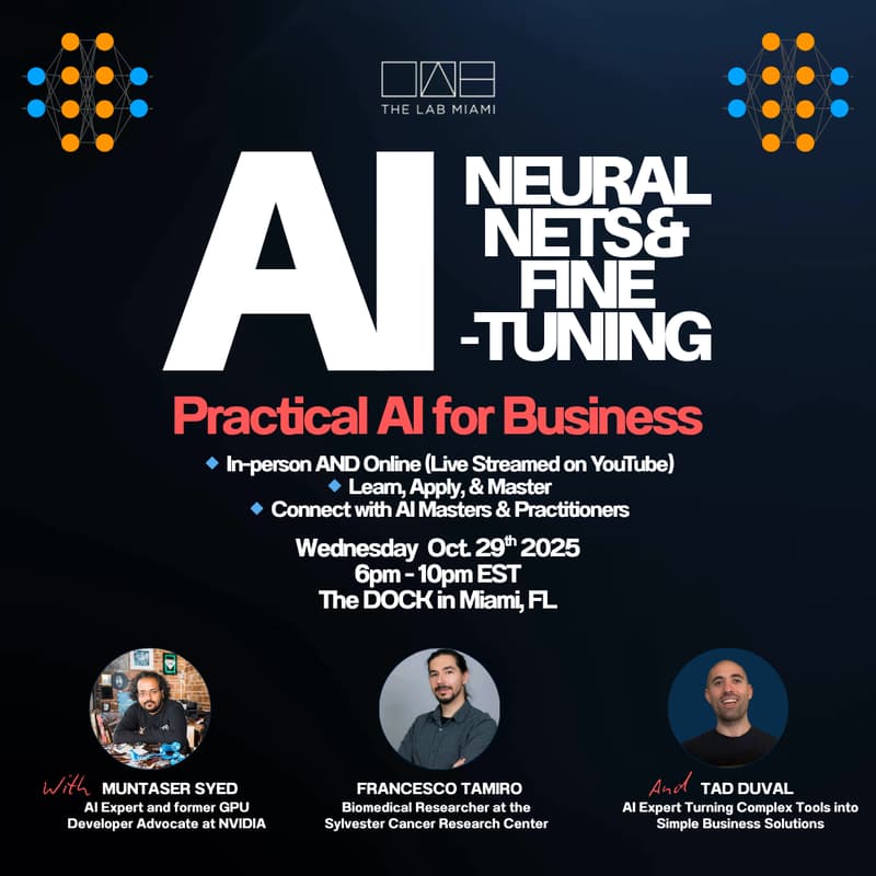 Cover Image for NEURAL NETS & FINE-TUNING AI MASTERCLASS