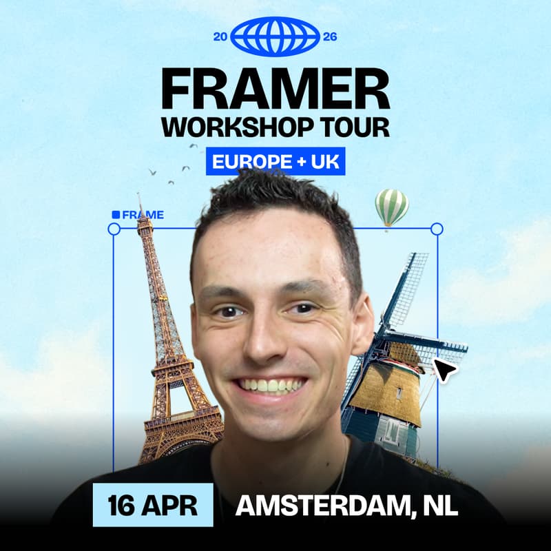 Cover Image for Framer Mastery Workshop in Amsterdam