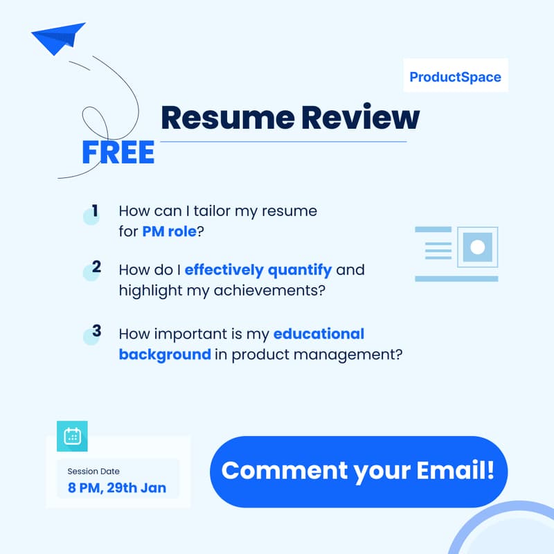 Cover Image for FREE Resume Review for Product Managers