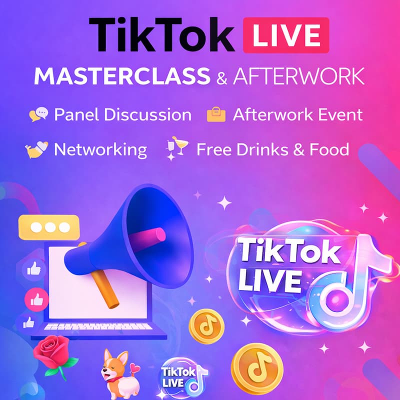 Cover Image for TikTok LIVE Masterclass & Panel - Berlin