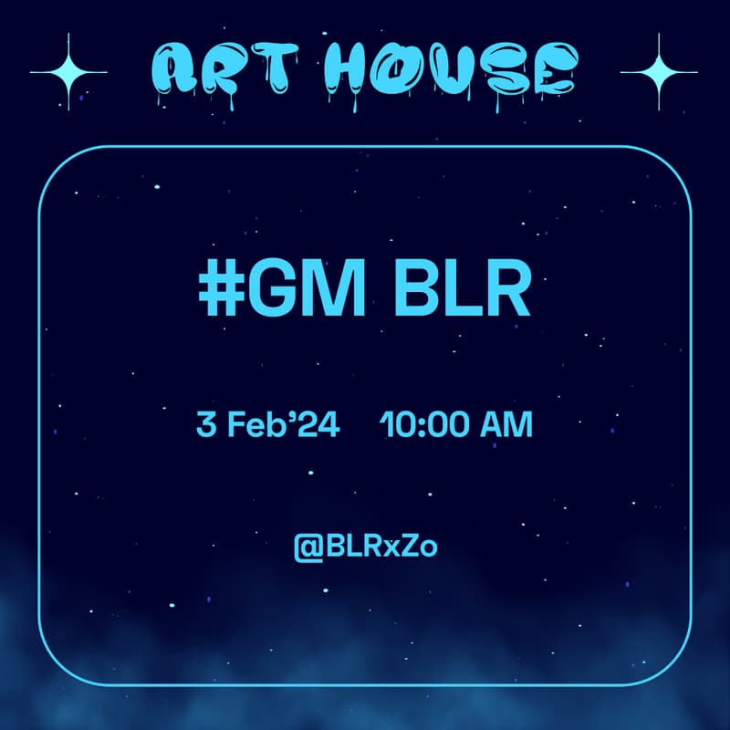 Cover Image for #gm BLR