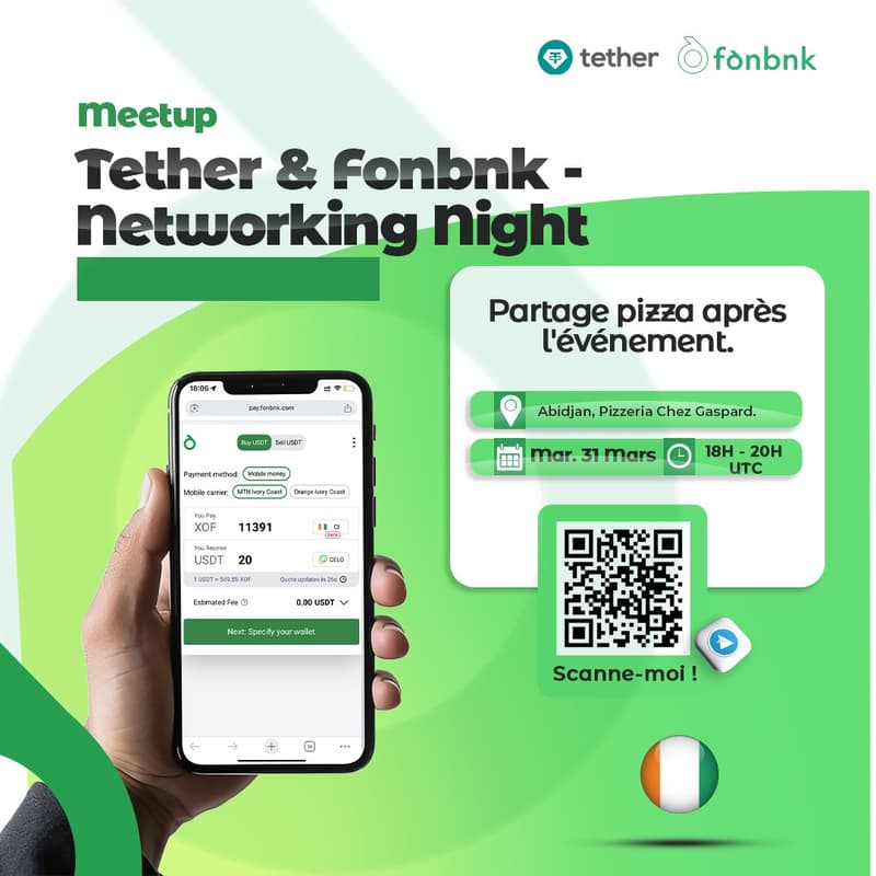 Cover Image for Tether & Fonbnk Networking Night à Abidjan