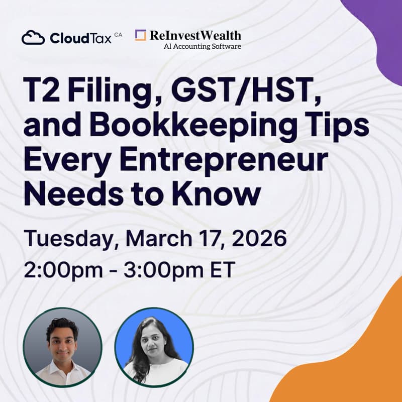 Cover Image for T2 Filing, GST/HST, and Bookkeeping Tips Every Entrepreneurs Needs to Know