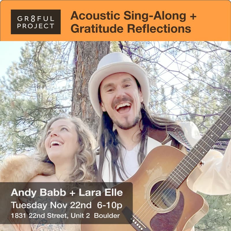 Cover Image for Friendsgiving Song Circle with Andy Babb + Lara Elle