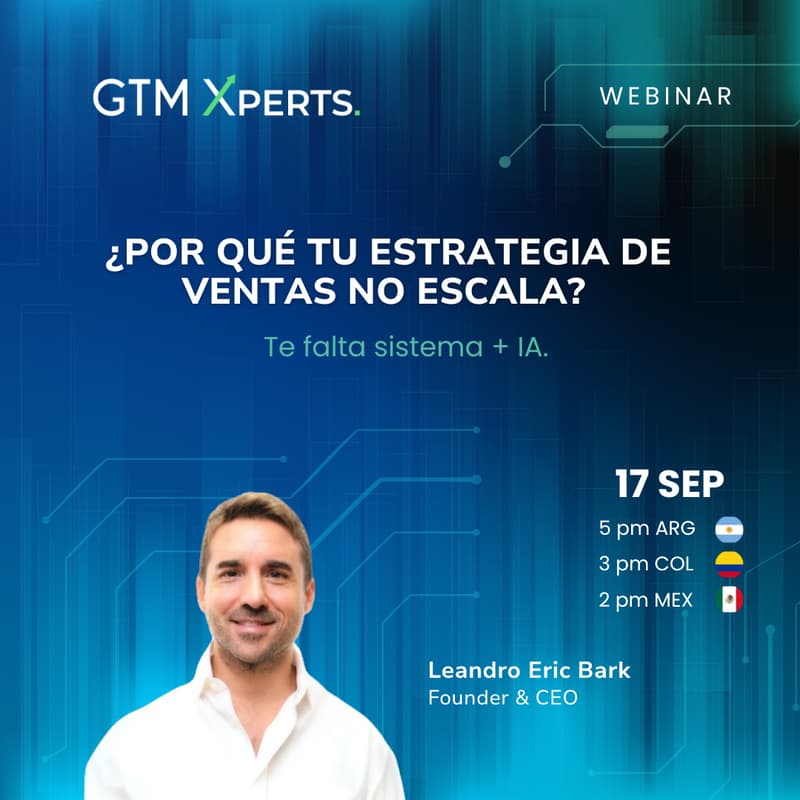 Cover Image for ¿Por qué tu estrategia de ventas no escala? Te falta sistema + IA