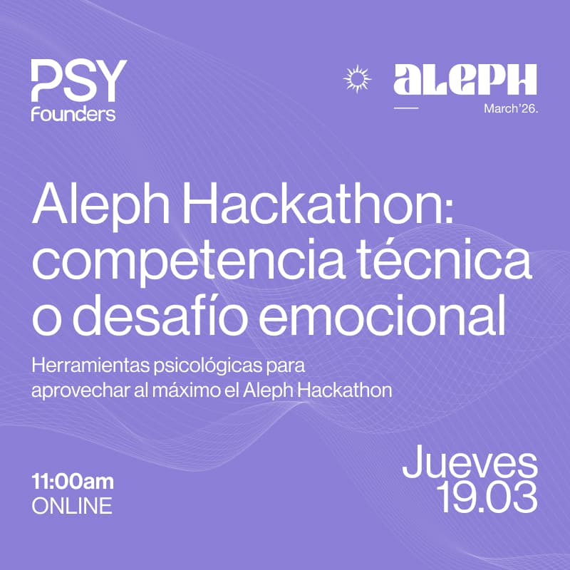 Cover Image for Workshop Online: Aleph Hackathon competencia técnica o desafío emocional