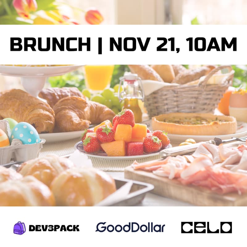 Cover Image for Brunch - Dev3pack x Celo & GoodDollar 🥐