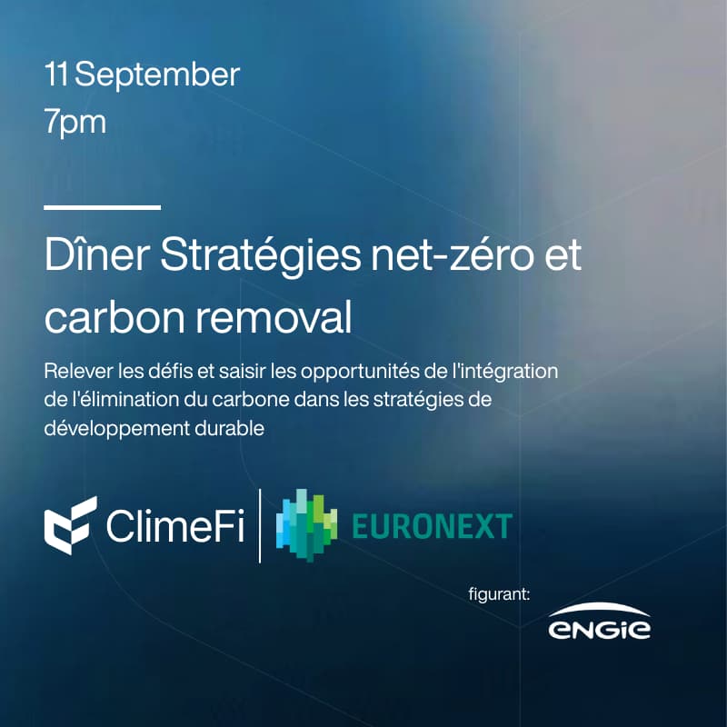 Cover Image for Dîner stratégies net-zéro et carbon removal
